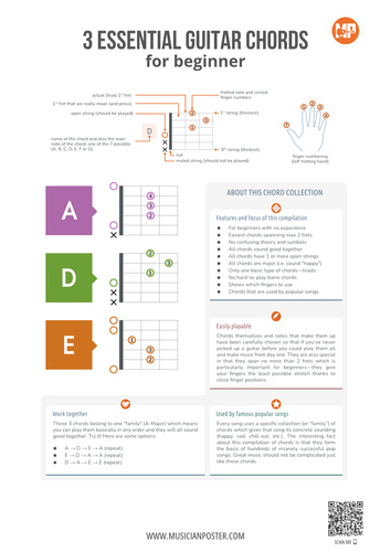 Guitar Chords Charts for Beginners